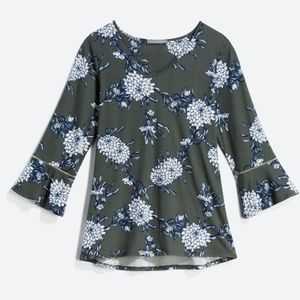 Loveappella Ruffle Sleeve Knit Top-NWT